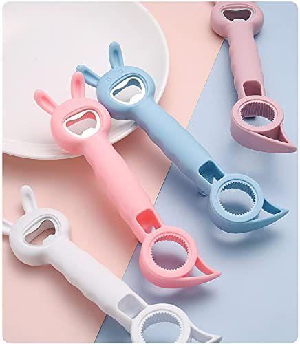 4 in 1 Very Cute Rabbit Wine Opener Cartoon Shape Plastic Hot Bottle Opener